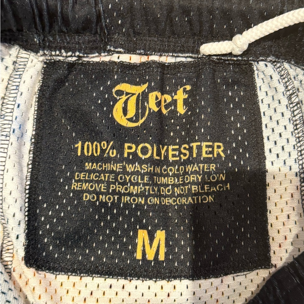 Black Shorts with Watch Print - Picture 3 of 3